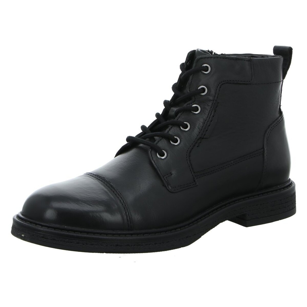 Schuhe Herren Stiefel Stone Walk MH-637H04 Schwarz