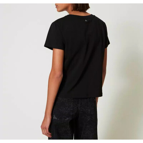Twin Set T-SHIRT CON RICAMI IN ORGANZA Art. 242AP2400 