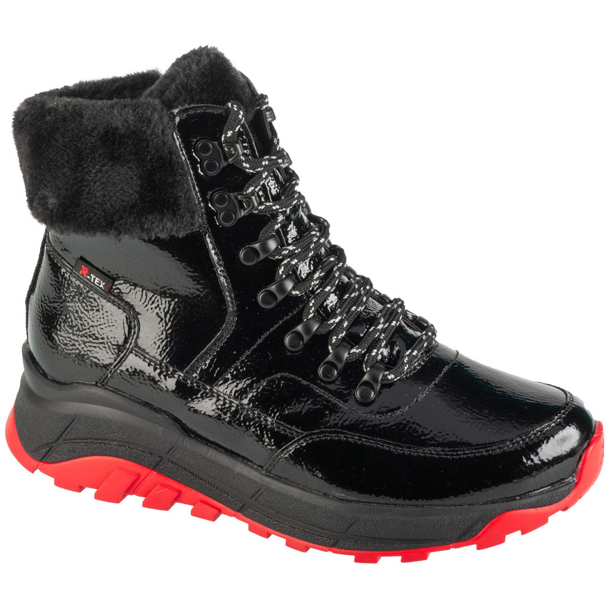 Schuhe Damen Boots Rieker Booties Schwarz