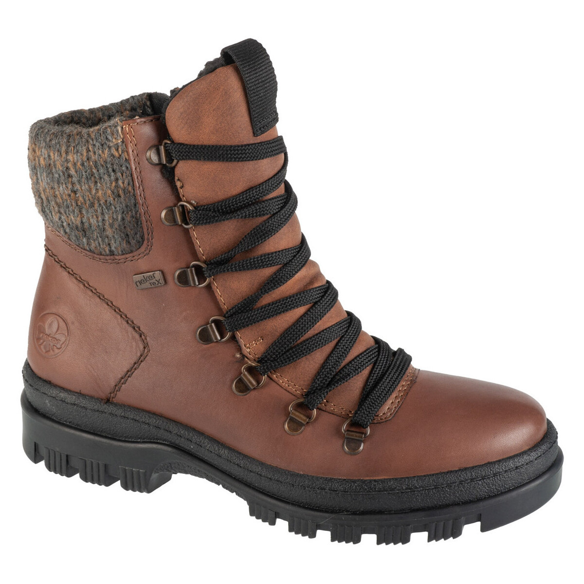Schuhe Damen Boots Rieker Booties Braun