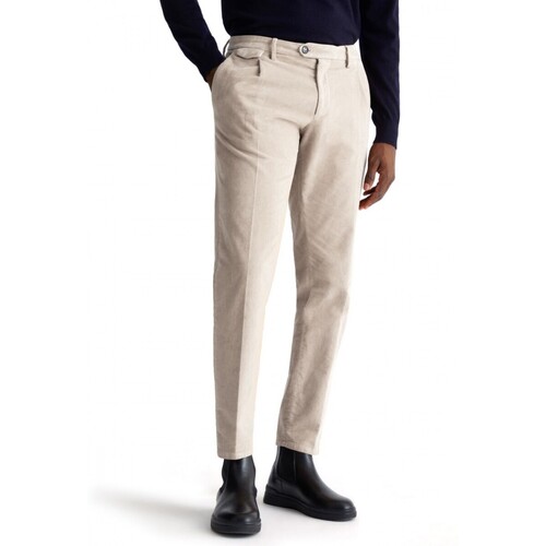 Kleidung Herren Hosen Liu Jo Tofu-Samthose Weiss