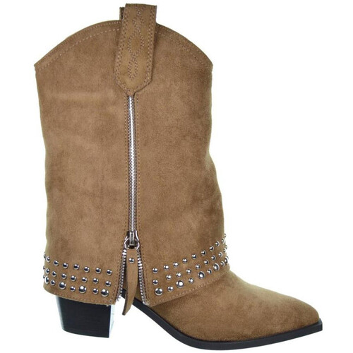 Schuhe Damen Stiefel D'angela DRB27574 Beige