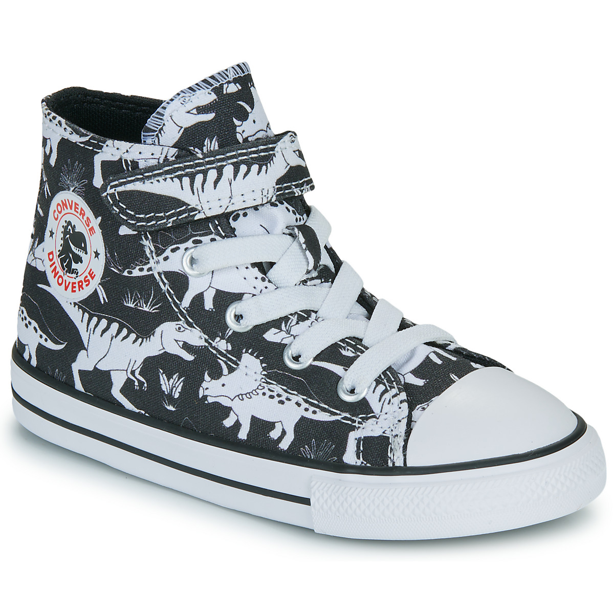 Schuhe Kinder Sneaker High Converse CHUCK TAYLOR ALL STAR 1V Schwarz / Weiss