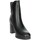 Schuhe Damen Boots Keys K-10230 Schwarz
