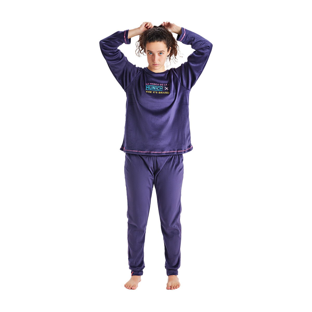 Kleidung Damen Pyjamas/ Nachthemden Munich MU5-EP0400 Blau