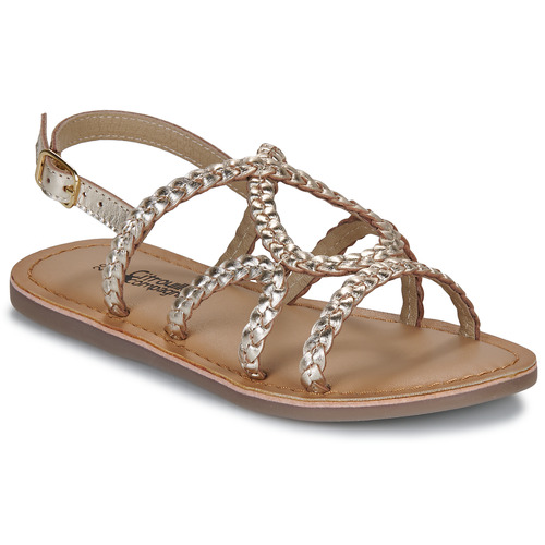 Schuhe Mädchen Sandalen / Sandaletten Citrouille et Compagnie TRESSA Gold