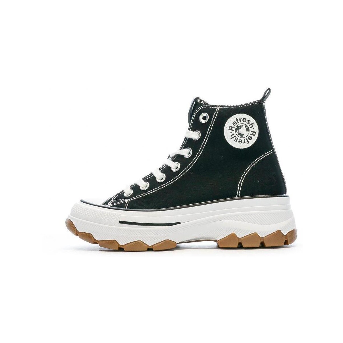 Schuhe Damen Sneaker High Refresh REF-171919 Schwarz