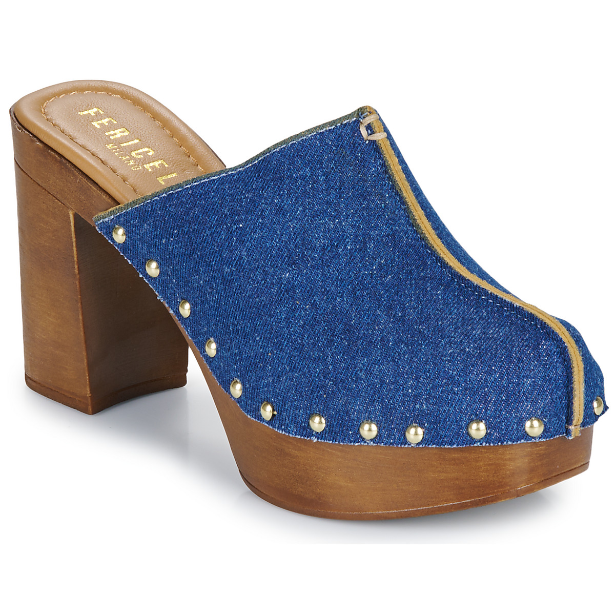 Schuhe Damen Pantoletten / Clogs Fericelli MINELOVA Blau
