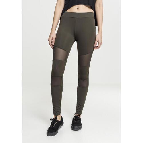 Kleidung Damen Leggings Urban Classics Legging femme Urban Classic mesh Schwarz