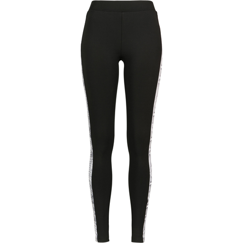 Kleidung Damen Leggings Urban Classics Legging femme Urban Classic Striped Schwarz
