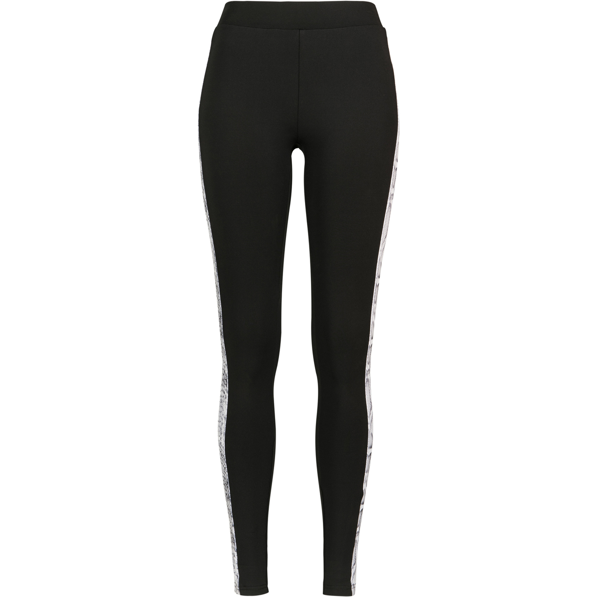 Kleidung Damen Leggings Urban Classics Legging femme Urban Classic Striped Schwarz