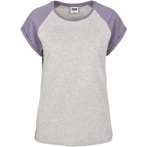 Kleidung Damen T-Shirts Urban Classics T-shirt femme Urban Classic contrat raglan Braun