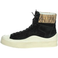 Schuhe Damen Sneaker High P448 F23RAIL-W Schwarz