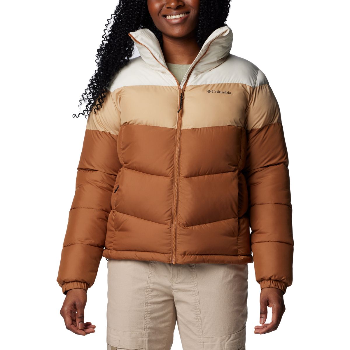 Kleidung Damen Parkas Columbia Puffect II Colorblock Jacket Braun