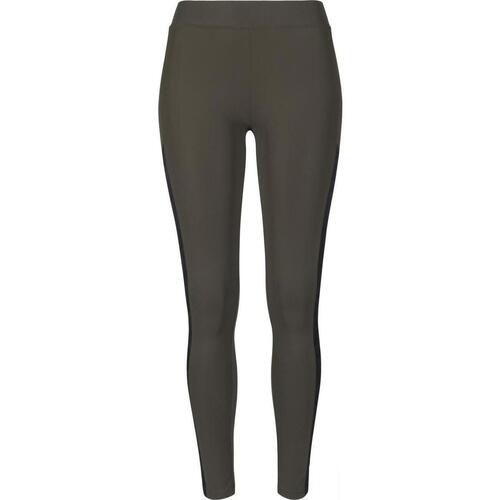 Kleidung Damen Leggings Urban Classics Legging femme Urban Classic jacquard Striped Grün