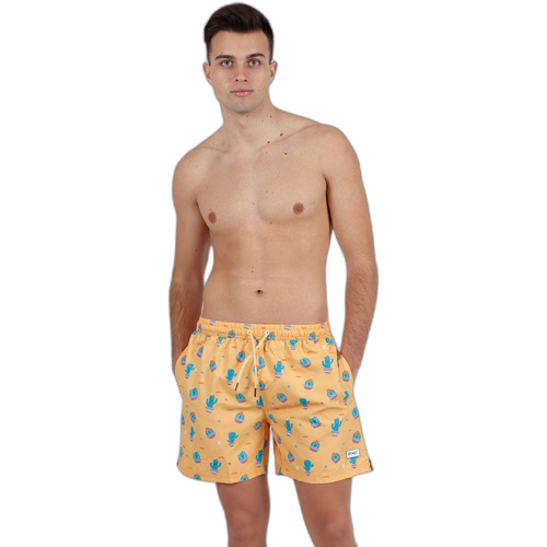 Kleidung Herren Badeanzug /Badeshorts Mr Wonderful Short de bain cactus Gelb