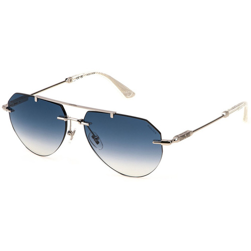 Uhren & Schmuck Sonnenbrillen Police Horizon 11 SPLN42 0579 Sonnenbrille Silbern