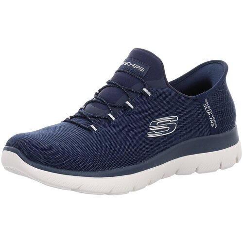 Schuhe Damen Slipper Skechers Slipper SLIP INS SUMMITS 150128-NVSL Blau