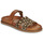 Schuhe Damen Pantoffel Exé Shoes 967-KIMOLOS-LEOPARD-TAN Leopard