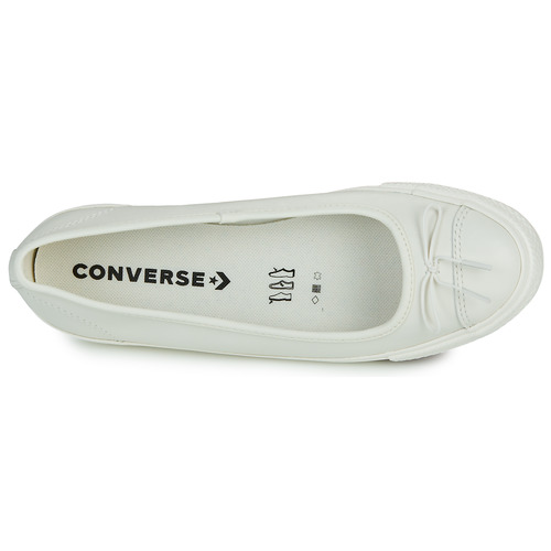 Converse CHUCK TAYLOR ALL STAR DAINTY BALLERINA LEATHER Weiss