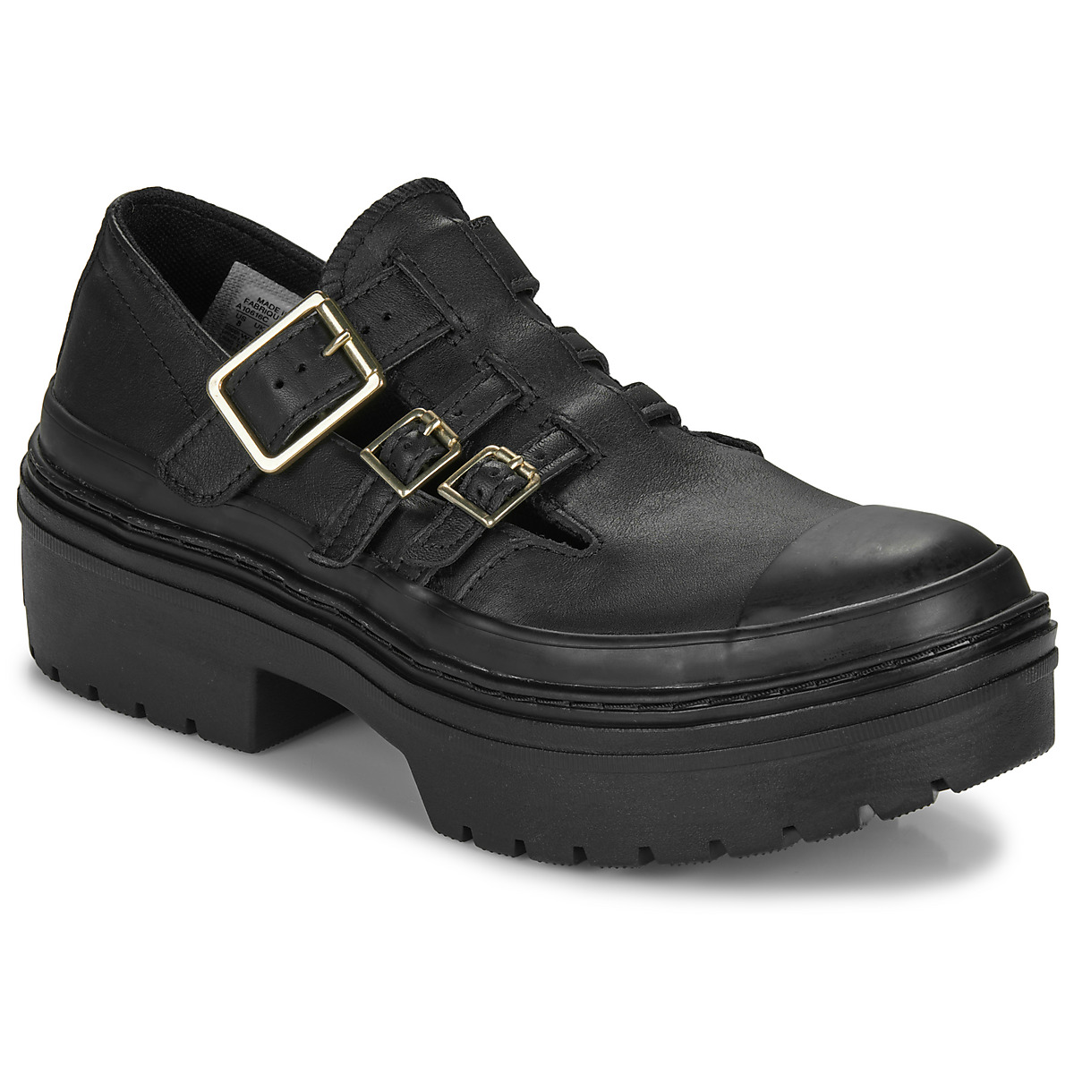 Schuhe Damen Ballerinas Converse CHUCK TAYLOR ALL STAR LUGGED HEEL MARY JANE PLATFORM Schwarz