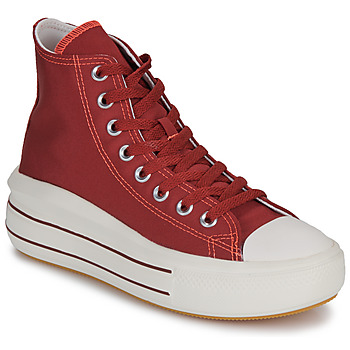 Schuhe Damen Sneaker High Converse CHUCK TAYLOR ALL STAR MOVE PLATFORM RETRO SPORT Rot