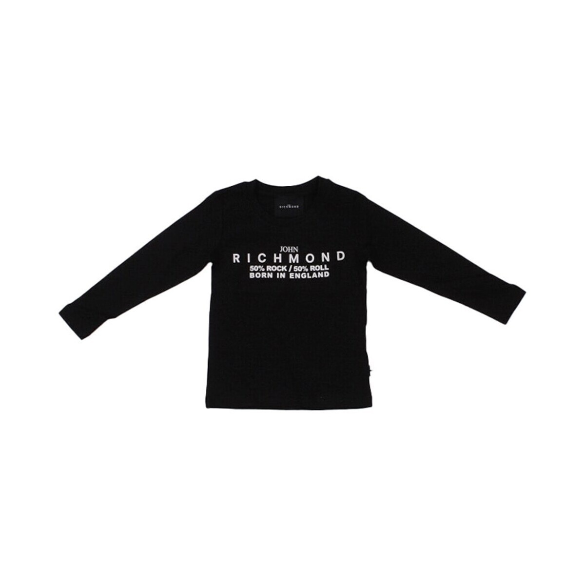 Kleidung Jungen Langarmshirts John Richmond RBA24043TS Schwarz
