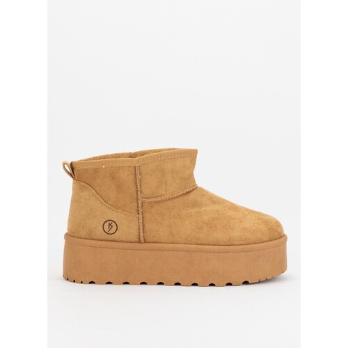 Schuhe Damen Low Boots Keslem 37911 Beige