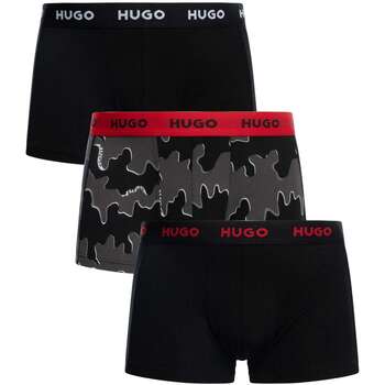 Unterwäsche Herren Boxershorts BOSS 3 Packungsstämme Schwarz