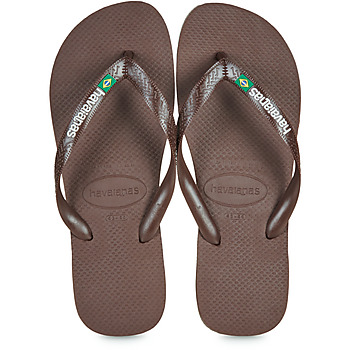Schuhe Zehensandalen Havaianas BRASIL LOGO Braun