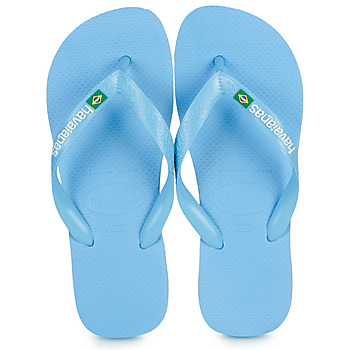 Schuhe Damen Zehensandalen Havaianas BRASIL LOGO Blau
