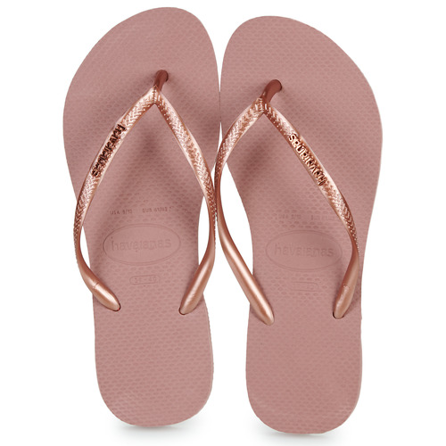 Havaianas SLIM LOGO METALLIC Rosa