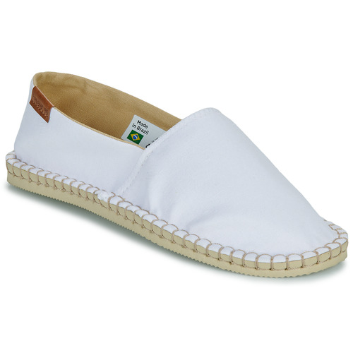 Schuhe Leinen-Pantoletten mit gefloch Havaianas ORIGINE IV Weiss