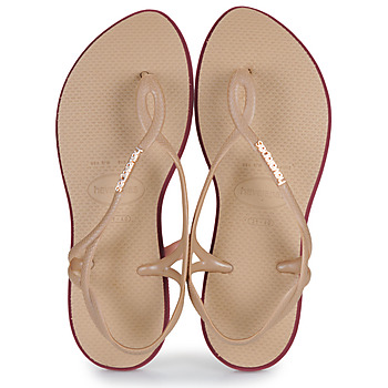 Schuhe Damen Sandalen / Sandaletten Havaianas LUNA POINT Beige / Rosa