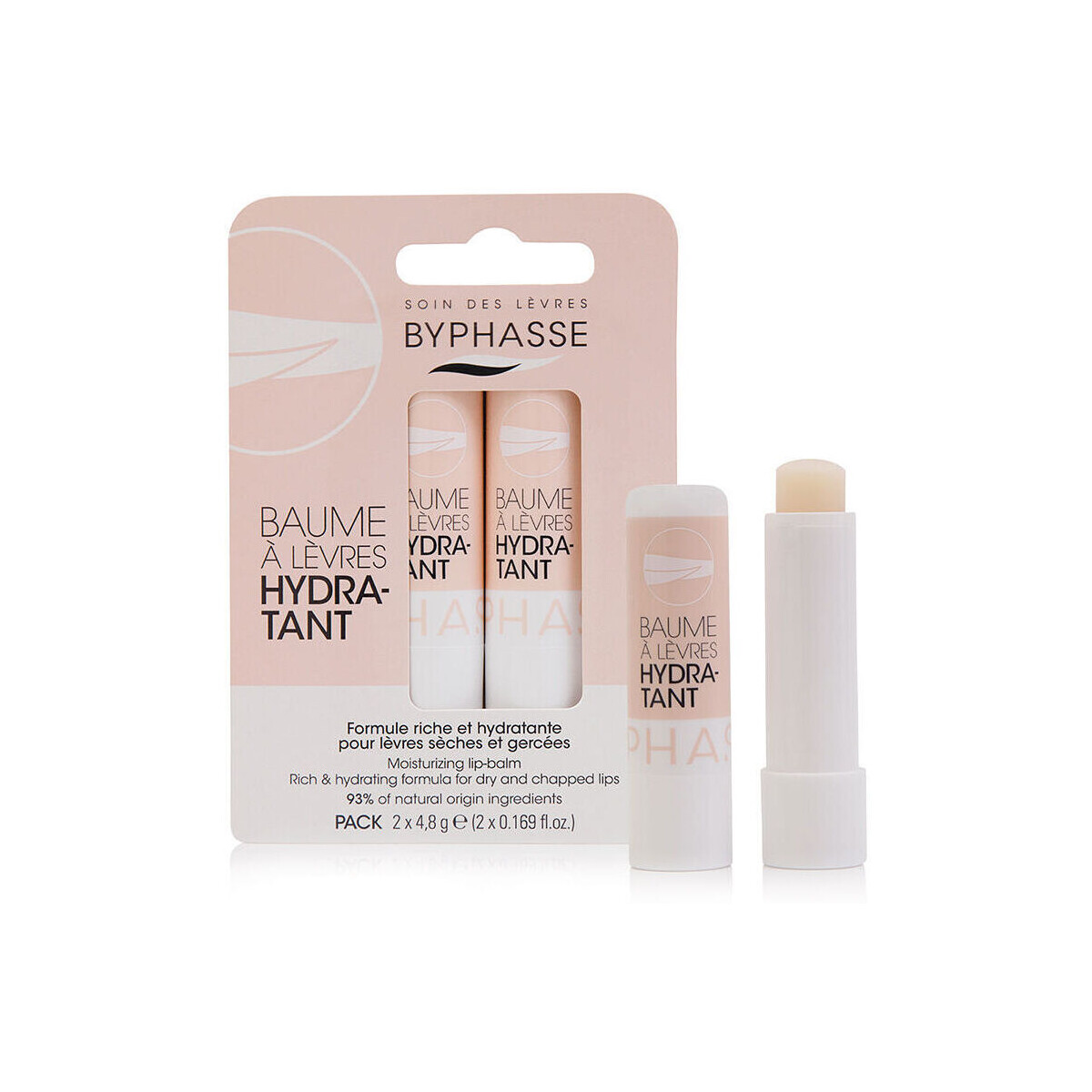 Beauty Damen Lippenpflege Byphasse Feuchtigkeitsspendender Lippenbalsam 2 Stk 