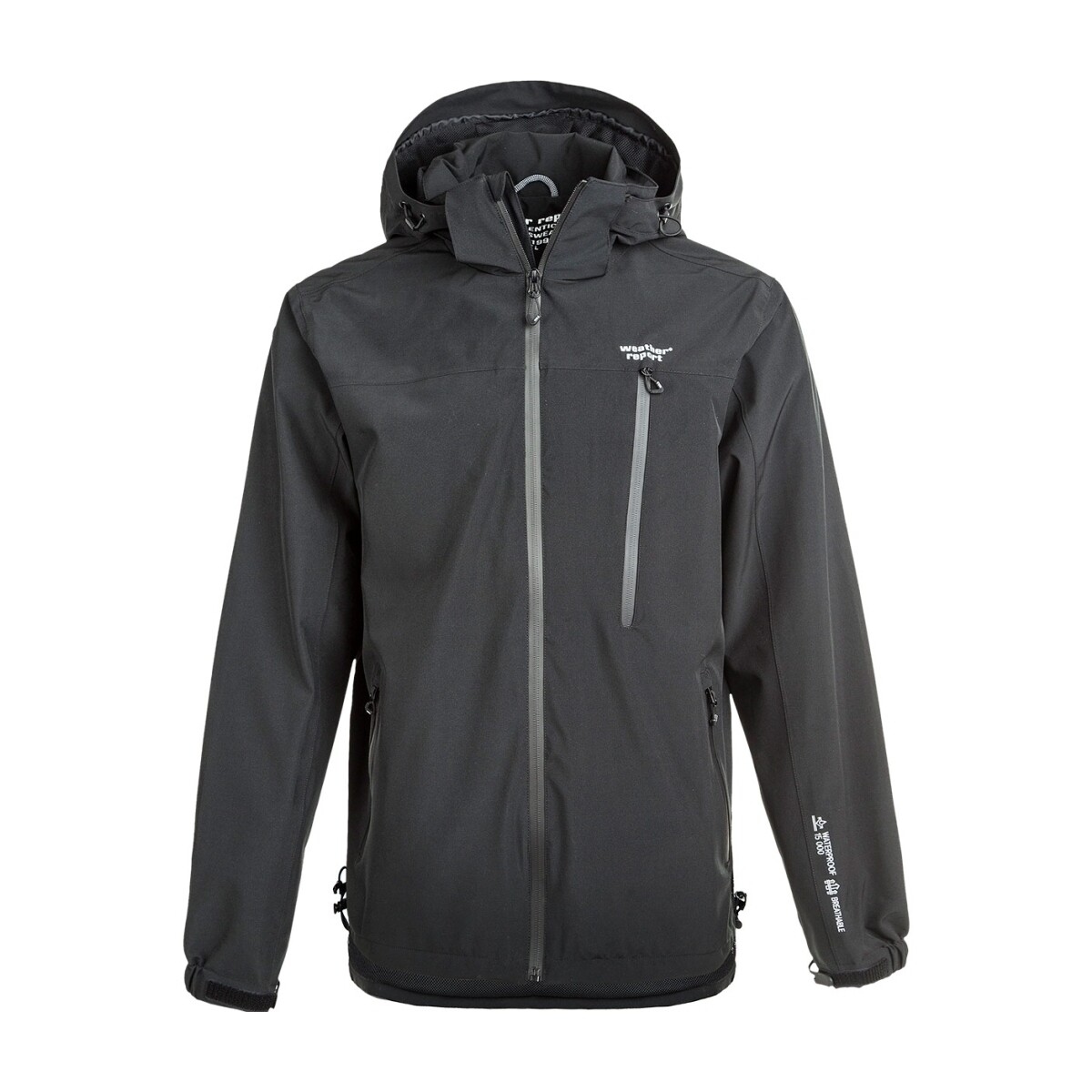 Kleidung Herren Windjacken Weather Report Veste imperméable  Delton Schwarz