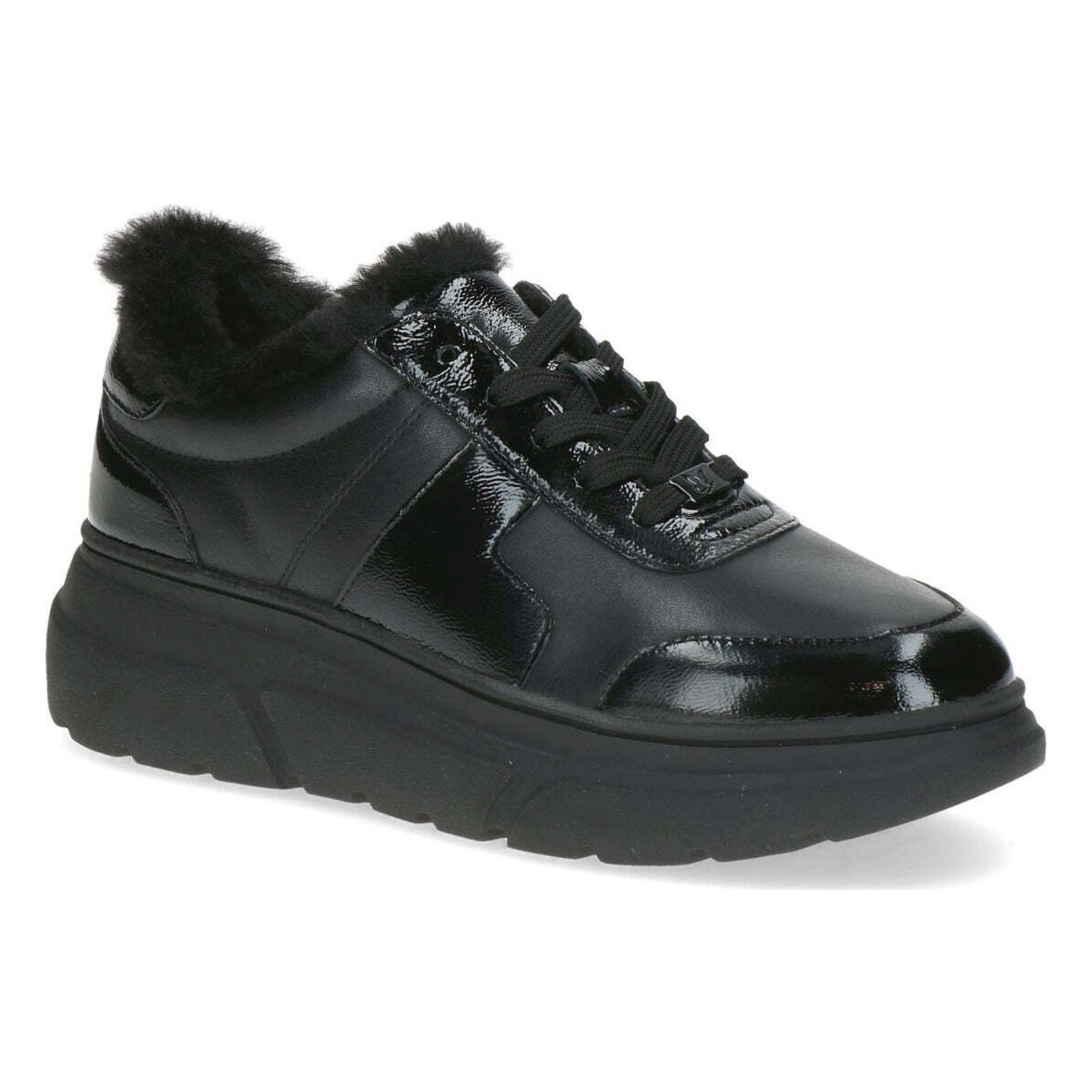 Schuhe Damen Sneaker Low Caprice  Schwarz