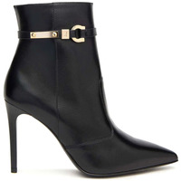 Schuhe Damen Ankle Boots NeroGiardini tronchetto elegante in pelle Schwarz