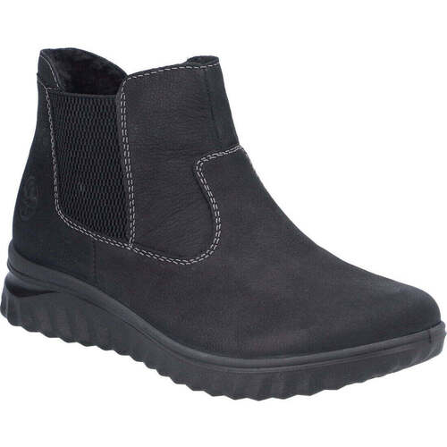 Schuhe Damen Low Boots Rieker  Schwarz