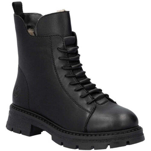 Schuhe Damen Low Boots Rieker  Schwarz