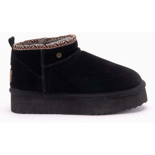 Schuhe Damen Low Boots Warmbat Durack Schwarz