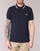 Kleidung Herren Polohemden Fred Perry SLIM FIT TWIN TIPPED Marine / Weiss