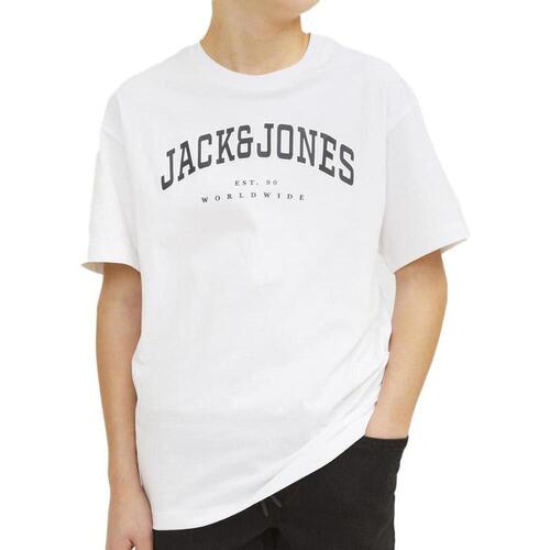 Kleidung Jungen T-Shirts & Poloshirts Jack & Jones 12258924 Weiss