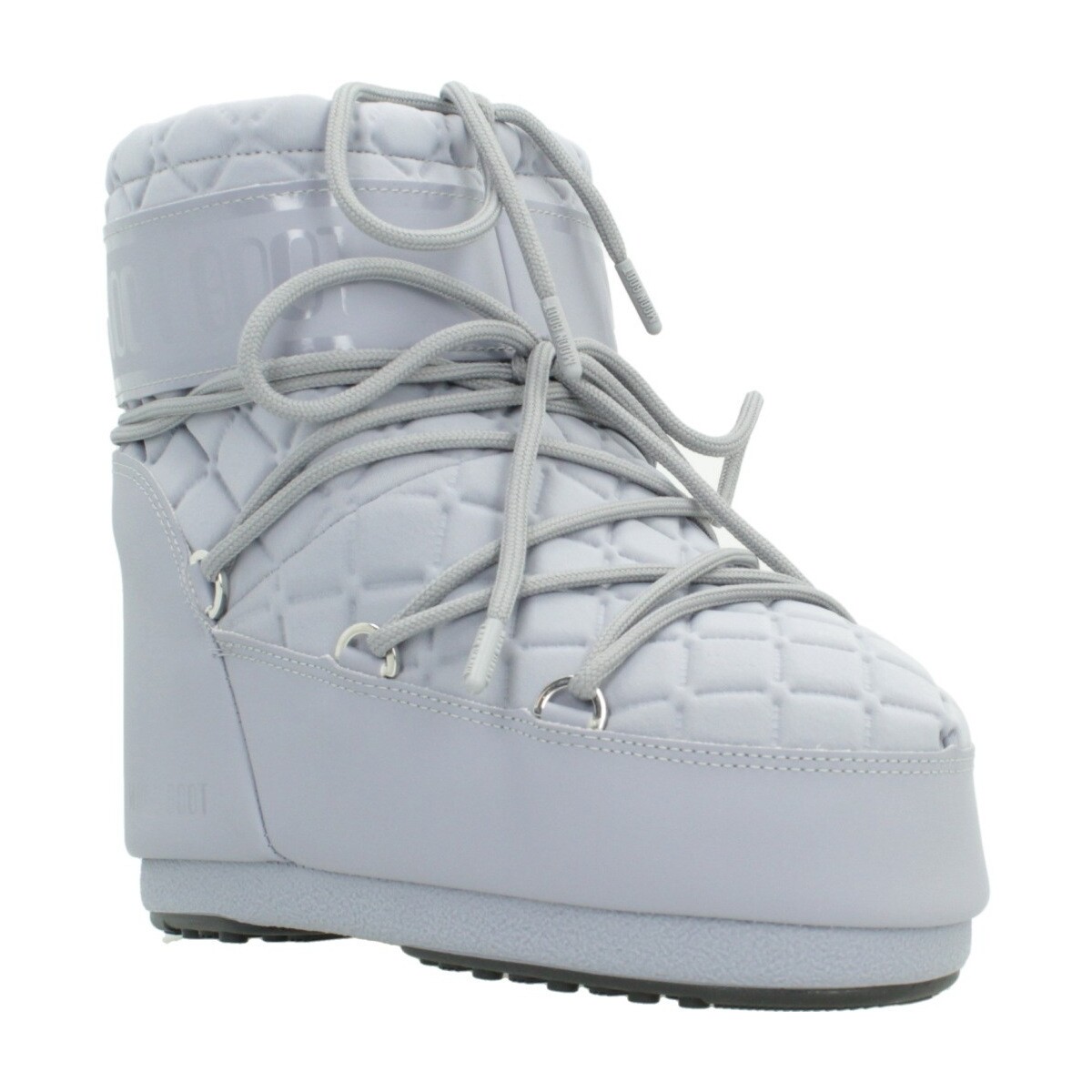 Schuhe Damen Stiefel Moon Boot MB ICON LOW QUILT Grau