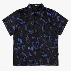Kleidung Herren Langärmelige Hemden Wasted Shirt all over blind Schwarz