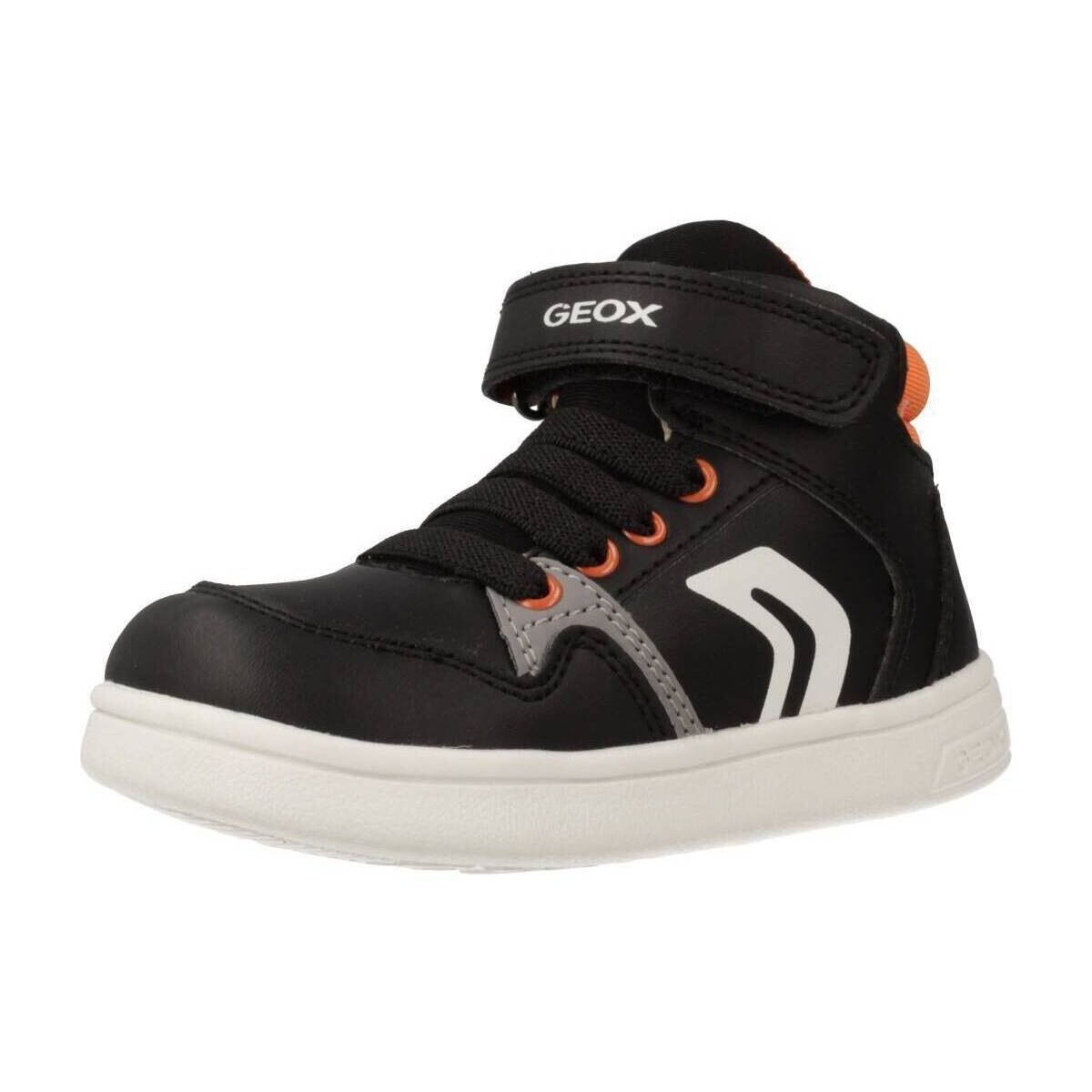 Schuhe Jungen Sneaker Geox B DJROCK BOY Schwarz