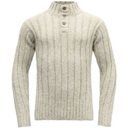 Kleidung Herren Pullover Devold Sport NANSEN WOOL BUTTON NECK TC 356 420 A/770A Grau