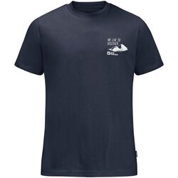 Kleidung Herren T-Shirts Jack Wolfskin Sport DISCOVER T M 1809761/1010 Blau