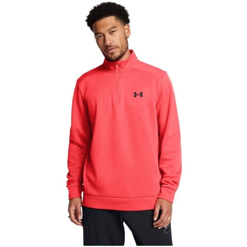 Kleidung Herren Pullover Under Armour Sport UA Armour Fleece 1/4 Zip-RED 1373358/713 Rot