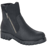 Schuhe Damen Low Boots Rieker  Schwarz
